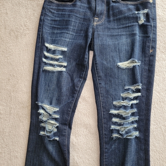 Frame Le Skinny de Jeanne Indiana Square distressed jeans size 26 - Picture 5 of 13